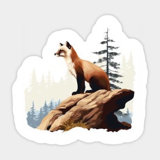 Pine Marten Sticker